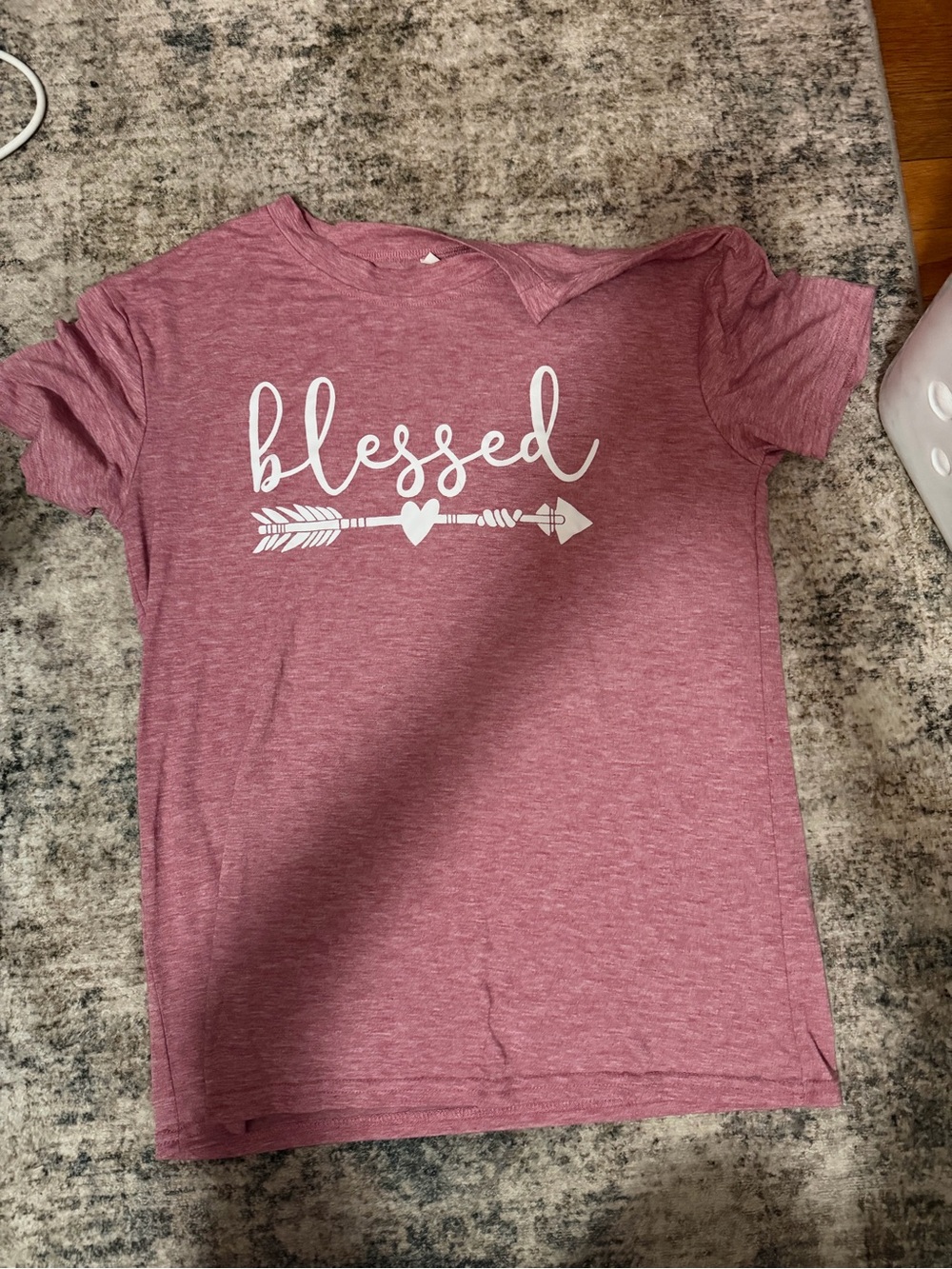 Blessed Graphic Tee for Kids - Dusty Rose